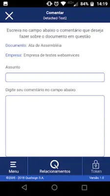 QualiSign android App screenshot 2